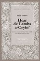 Hear de Lambs a Crying SATB choral sheet music cover